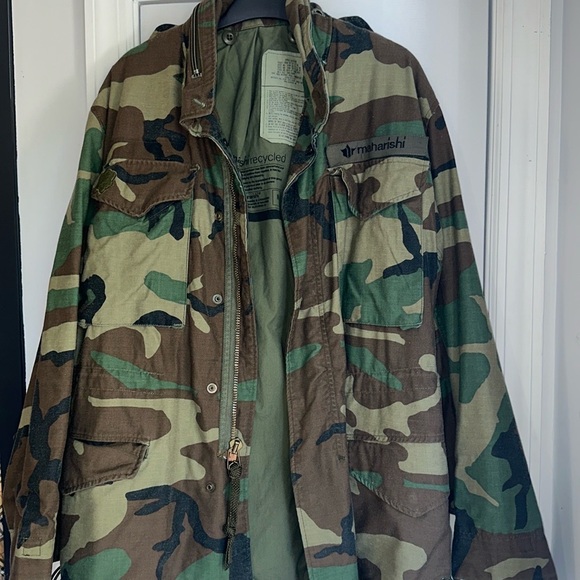 Maharishi　Camo Military Jacket　迷彩　ヴィンテージ maharishi(マハリシ) カモフラ柄ジャケット グリーン サイズ M